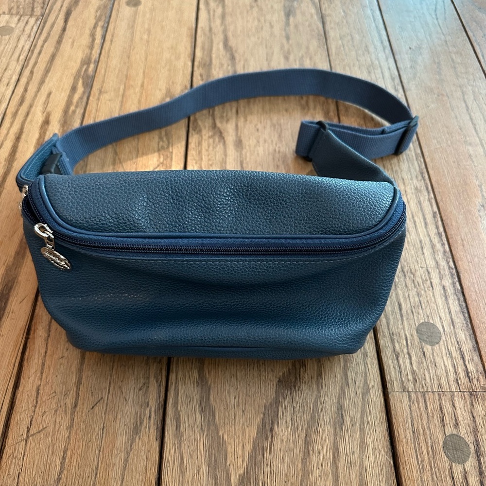 Longchamp Navy Leather Belt Bag